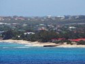 Houses on Grand Turk as we approach the island